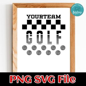 Golf Team Banner SVG design template