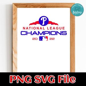 National League Champions Philadelphia Baseball 2022 PNG file template