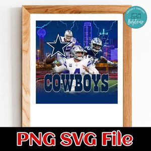 Dallas Cowboy All Over Print PNG design template