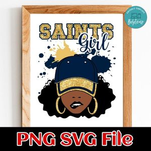 Saints girl Customer Request PNG file template