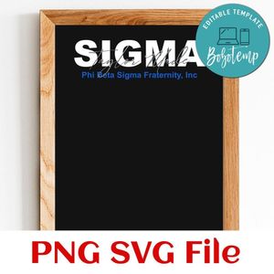 Phi Beta Sigma Fraternity Customer Request PNG file template