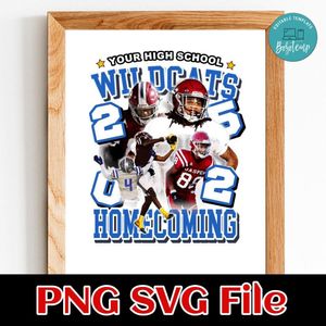 Custom school team name mascot homecoming 2 Customer Request PNG file template