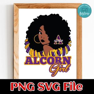 Alcorn Girl PNG SVG file template