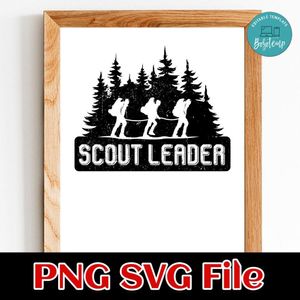 Scout Leader SVG PNG design template