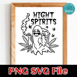 High Spirits SVG PNG design template