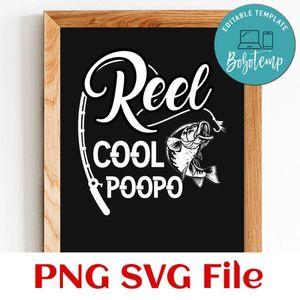 Reel Cool Poppo SVG PNG design template