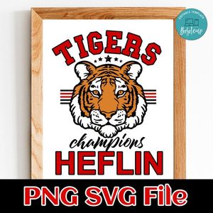 Tigers Champions Heflin Customer Request PNG file template