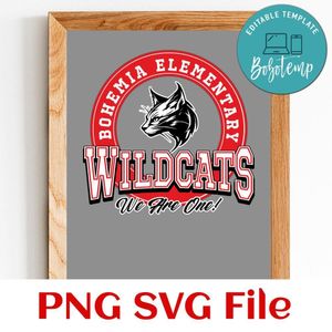 Wildcat we are one Customer Request PNG file template