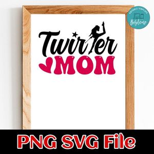 Twirler Mom PNG SVG design template