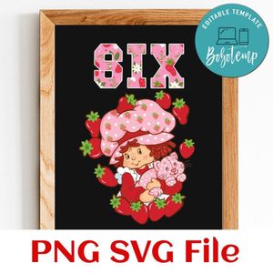 Strawberry Shortcake custom Age Customer Request PNG file template
