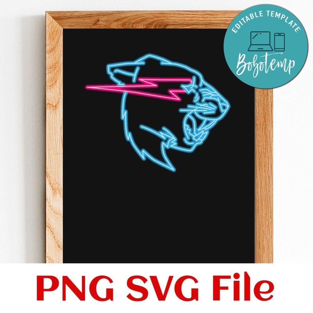 Beast neon Customer Request PNG file template