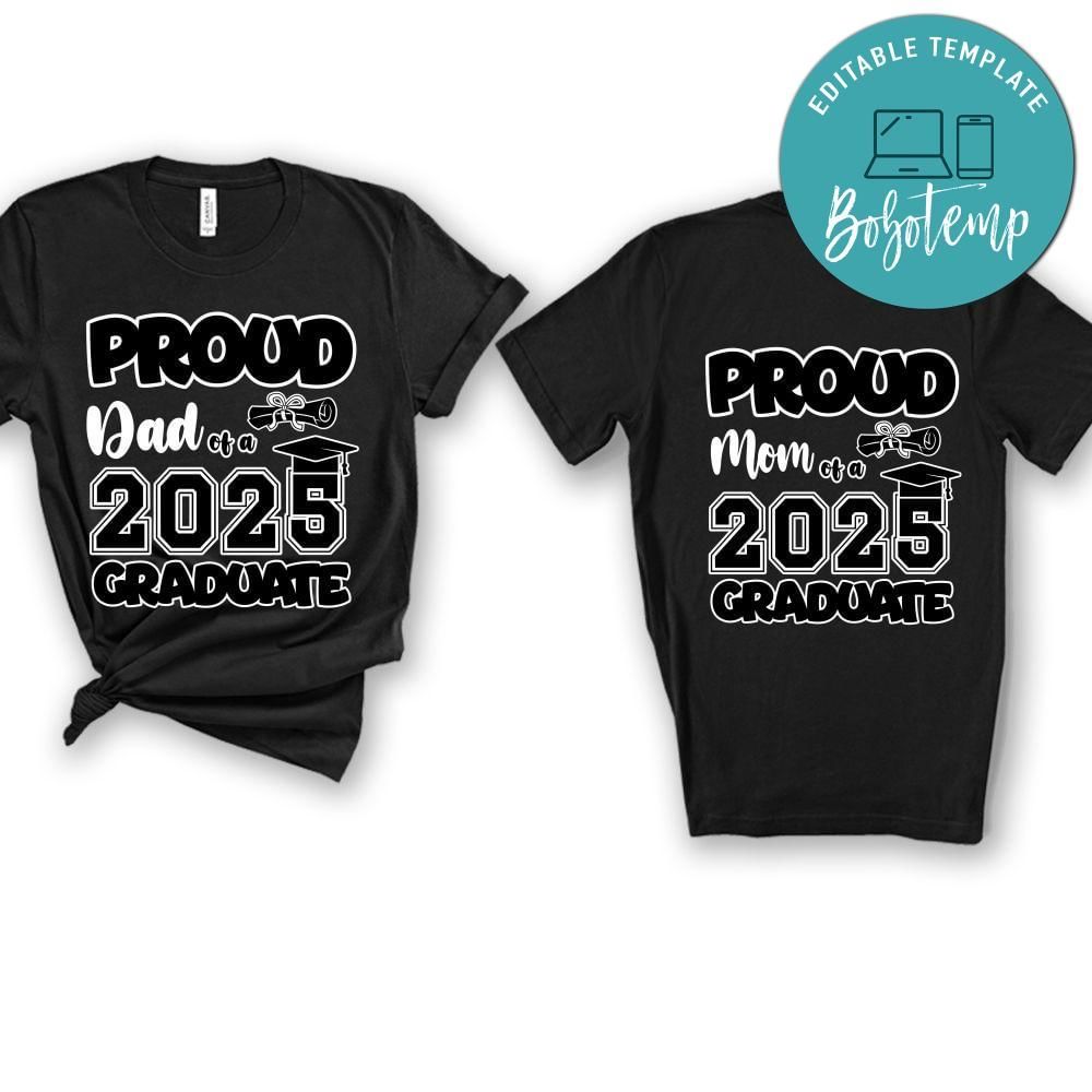Proud family of a 2025 graduate Customer Request PNG file template