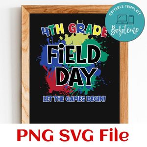 4th grade field day let the games begin Customer Request PNG file template