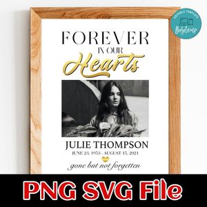 Forever in our heart 3 Customer Request PNG file template