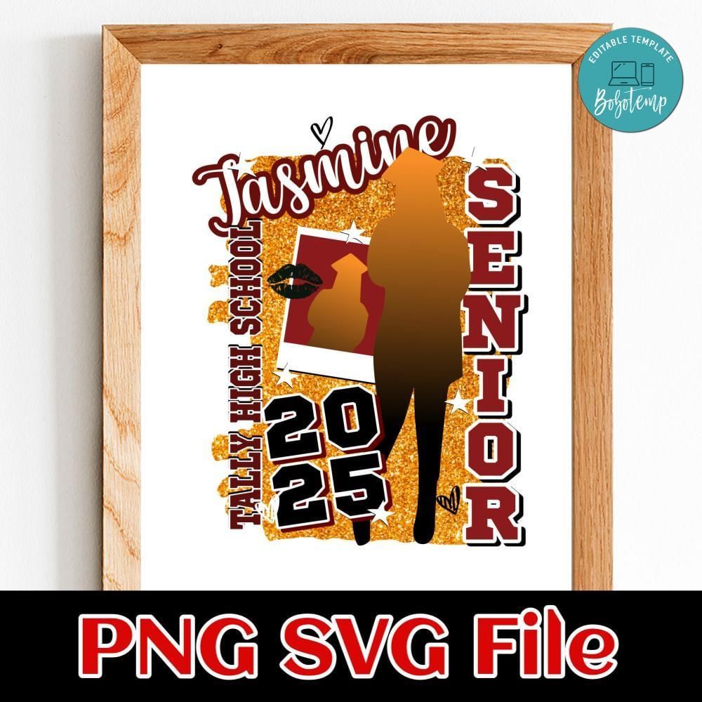 Senior 2025 customize Customer Request PNG file template