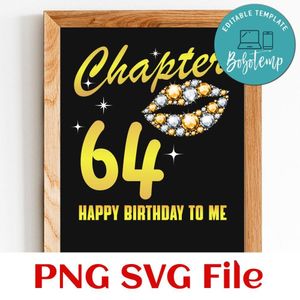 Happy birthday to me chapter 64 PNG SVG file template