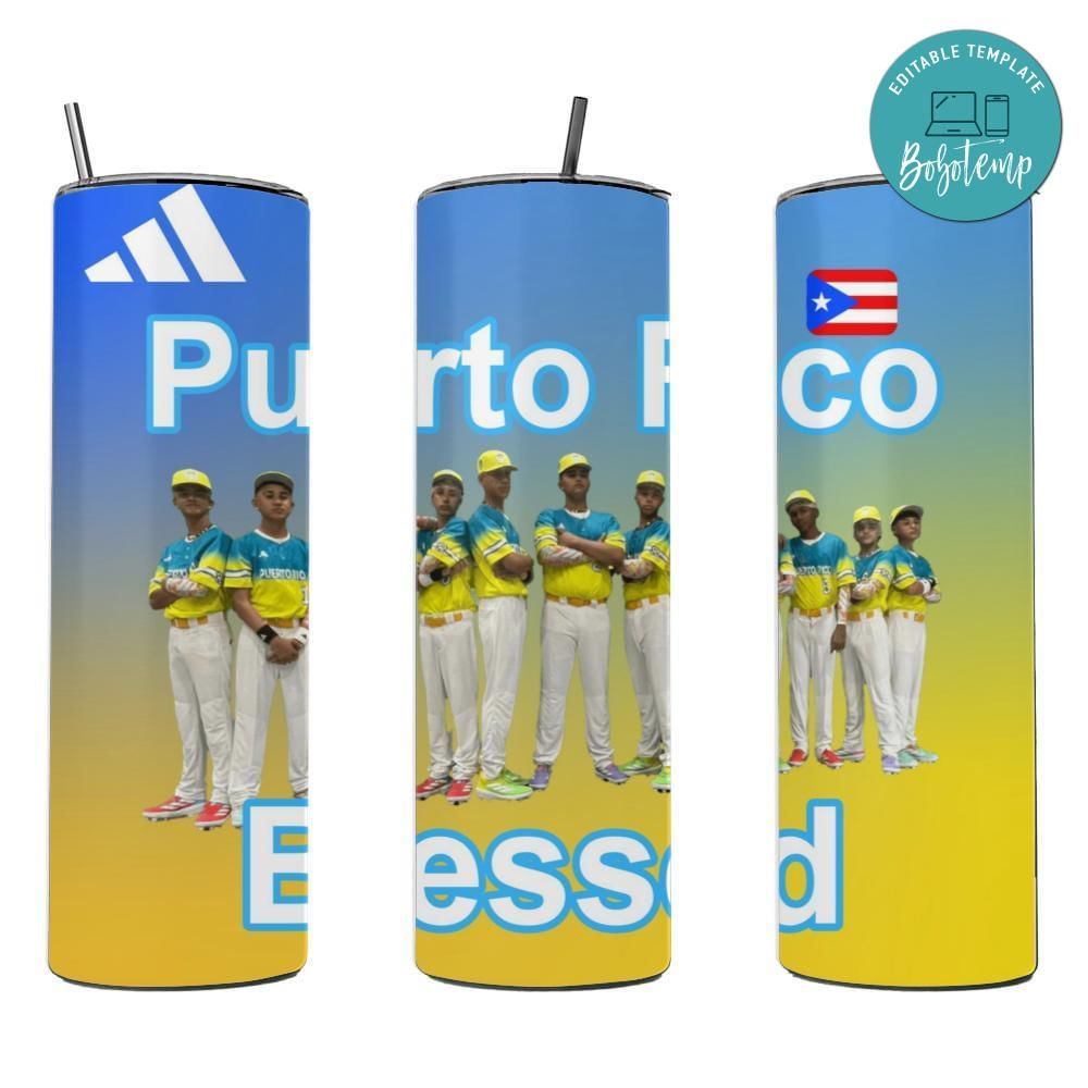Puerto Rico Glass 20 oz Customer Request PNG file template