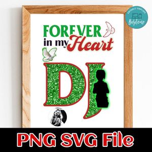Forever in my heart DJ Customer Request PNG file template