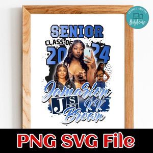 Senior class of school 2024 Customer Request PNG file template