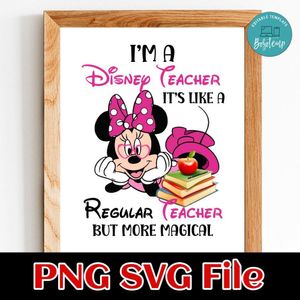 Disney Teacher SVG PNG design template