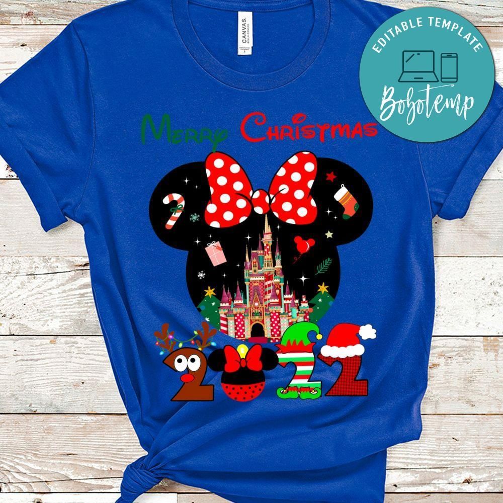 Minnie Mouse Disneyland Merry Christmas Shirt