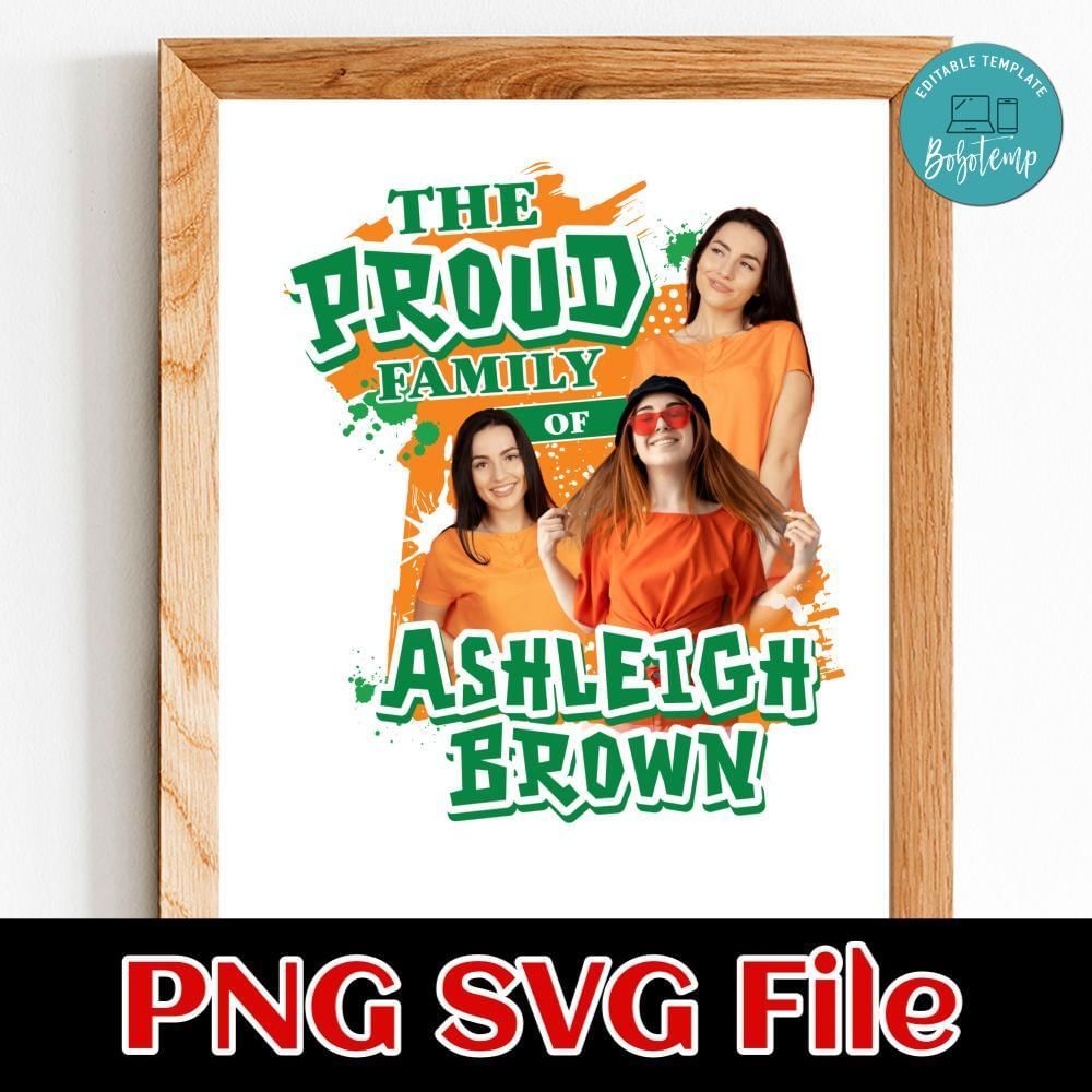 The proud family custom name Customer Request PNG file template