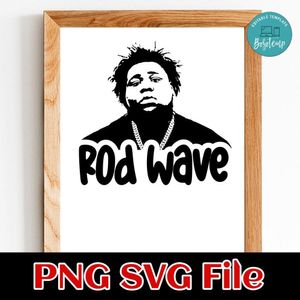 Rod Wave PNG SVG file template