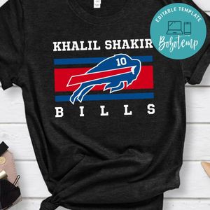 Khalil Shakir 10 Buffalo Bills PNG file template