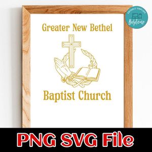 Greater New Bethel Baptist Church logo Customer Request PNG file template