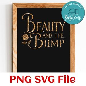Beauty and the bump PNG file template