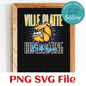 Ville Platte homecoming bulldogs Customer Request PNG file template