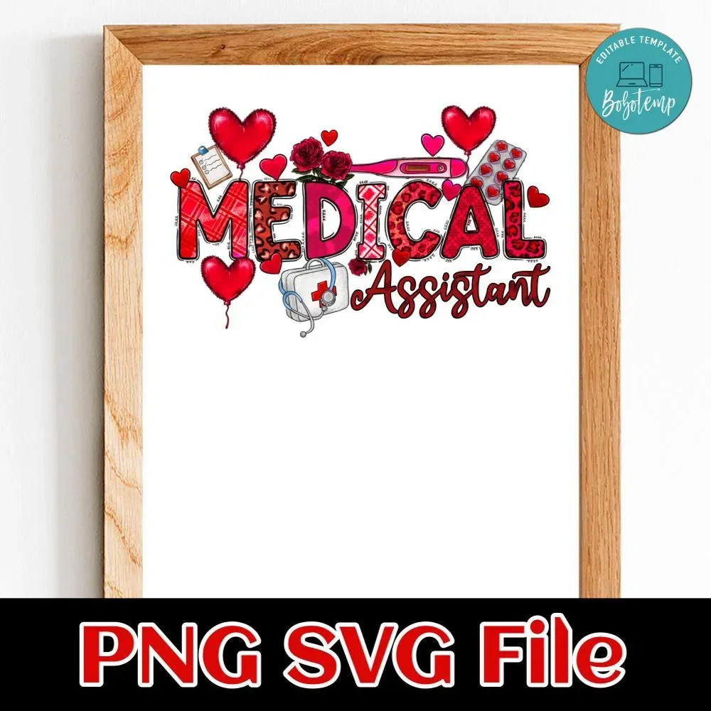 Medical Assistant PNG SVG file template | Bobotemp