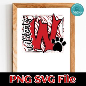 Wildcats PNG design template
