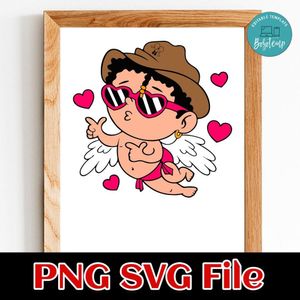 Baby Benito Cupid Valentine's Day PNG SVG file template