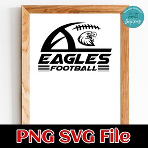 Eagles Football team SVG PNG design template