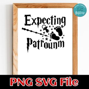 Expecting patronum SVG PNG file template