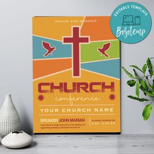 Flyer Religious Template Customizable Instant Download