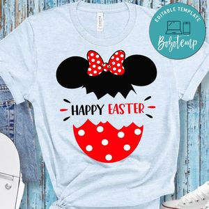 Happy Easter Minnie Mouse PNG file template