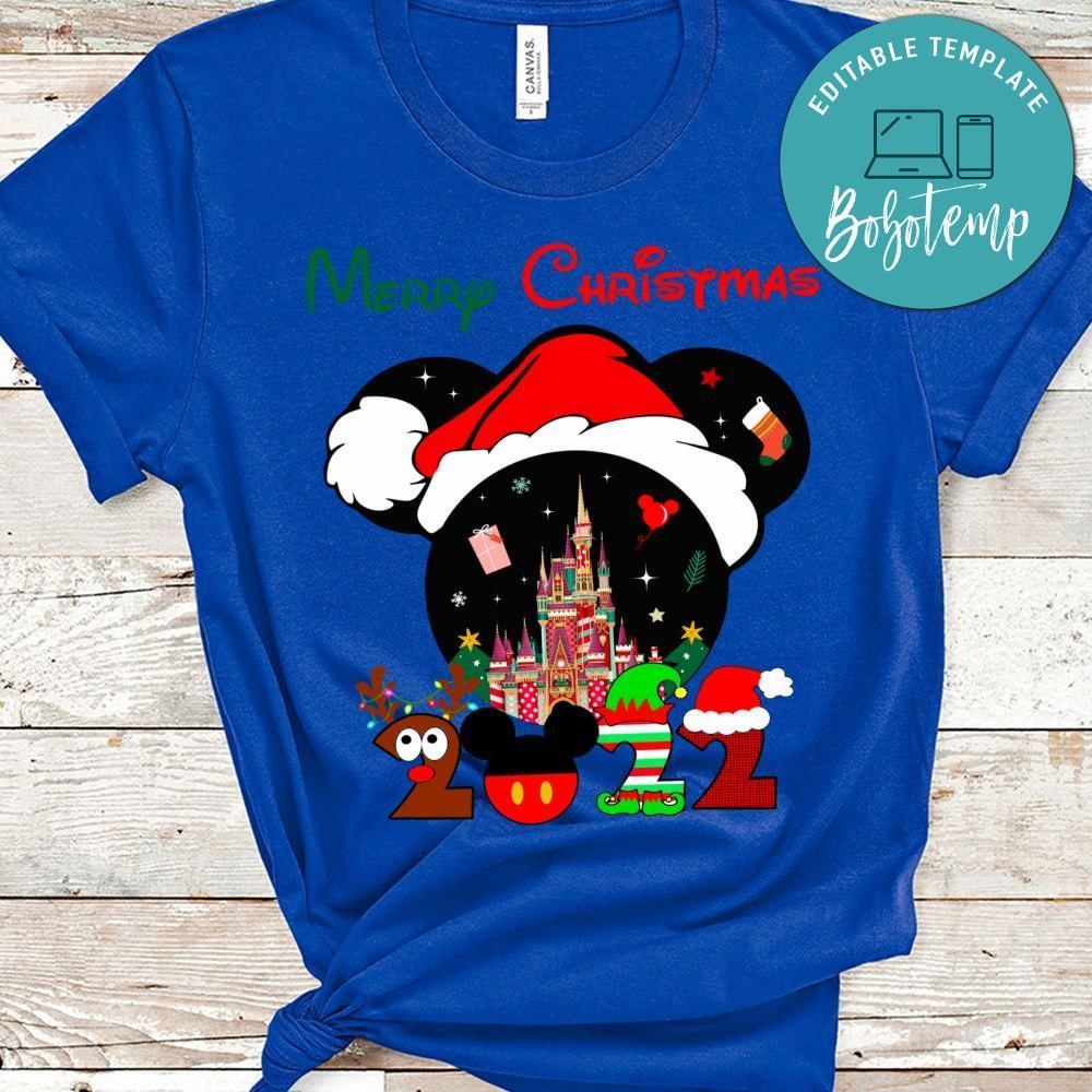 Mickey Mouse Disneyland Merry Christmas PNG file template