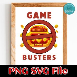 Game Busters Customer Request PNG file template