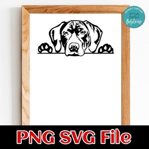German Shorthaired PNG SVG file template