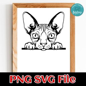 Sphynx PNG SVG file template
