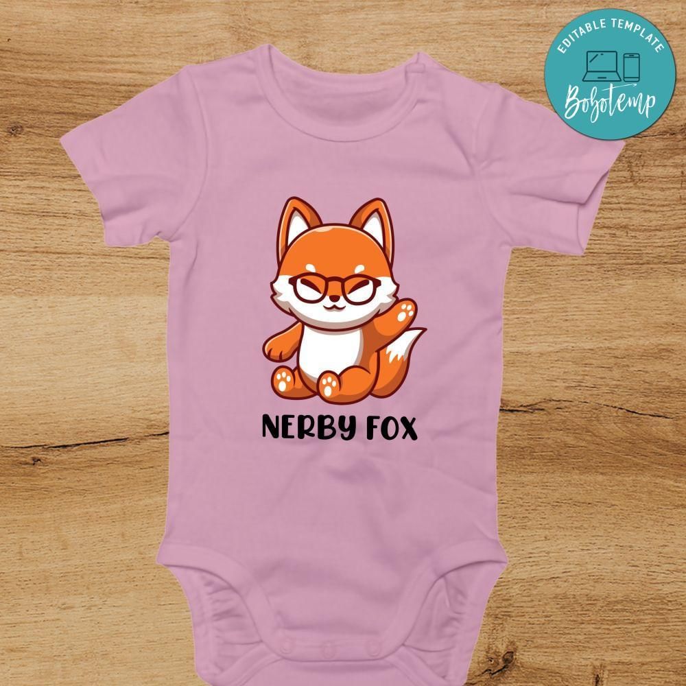 Nerdy Fox Toddler Shirt