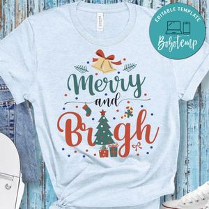 Merry and bright Christmas Gift Shirt
