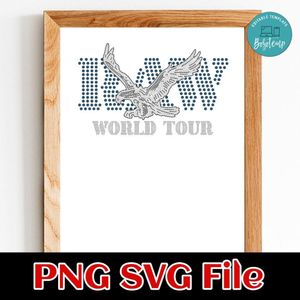 Raw world tour PNG design template