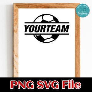 Soccer custom team name SVG PNG design template