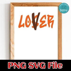 Lover Loser PNG file template