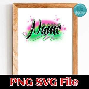 Airbrush Freaknik Custom Name Customer Request Customizable Instant Download