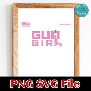 Gun girl Customer Request PNG file template