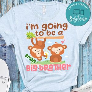 Going to be a big brother monkey Shirt